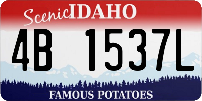 ID license plate 4B1537L