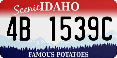 ID license plate 4B1539C