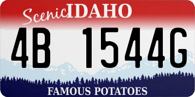 ID license plate 4B1544G