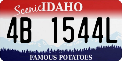 ID license plate 4B1544L