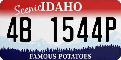 ID license plate 4B1544P