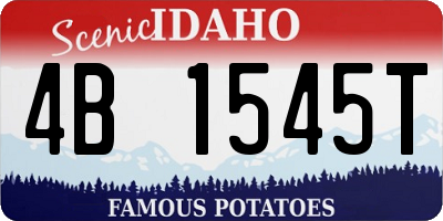 ID license plate 4B1545T