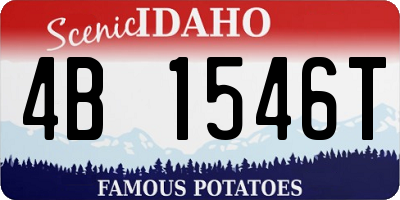 ID license plate 4B1546T