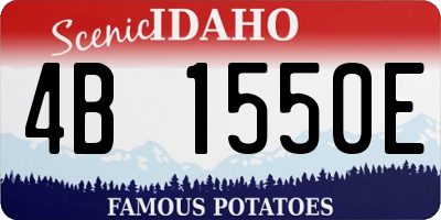 ID license plate 4B1550E