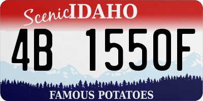 ID license plate 4B1550F