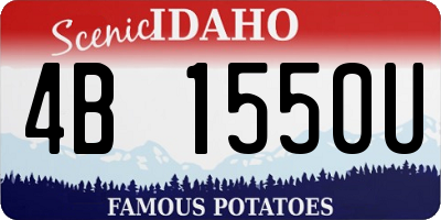 ID license plate 4B1550U