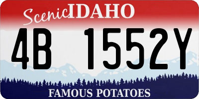 ID license plate 4B1552Y