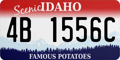 ID license plate 4B1556C