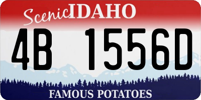ID license plate 4B1556D
