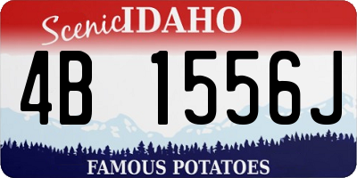 ID license plate 4B1556J