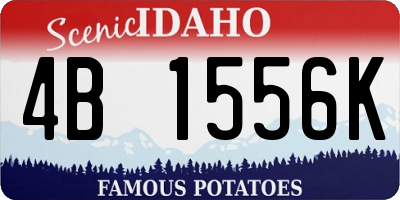 ID license plate 4B1556K