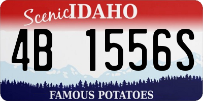 ID license plate 4B1556S