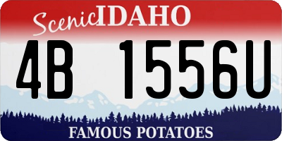 ID license plate 4B1556U