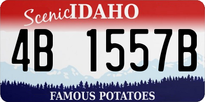 ID license plate 4B1557B