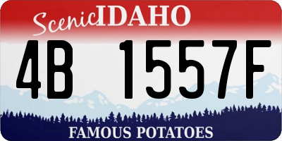 ID license plate 4B1557F