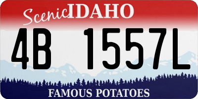 ID license plate 4B1557L