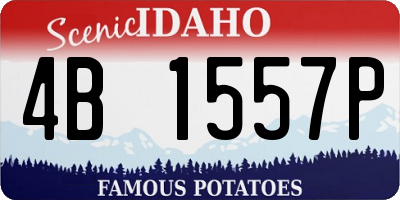 ID license plate 4B1557P