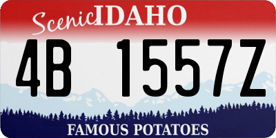 ID license plate 4B1557Z