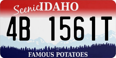 ID license plate 4B1561T