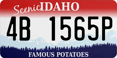 ID license plate 4B1565P