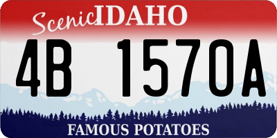 ID license plate 4B1570A