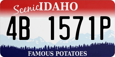 ID license plate 4B1571P