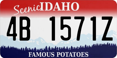 ID license plate 4B1571Z