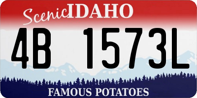 ID license plate 4B1573L