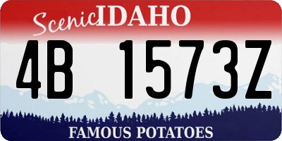 ID license plate 4B1573Z