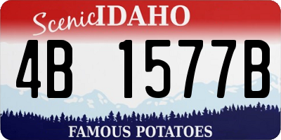 ID license plate 4B1577B