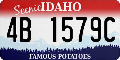 ID license plate 4B1579C