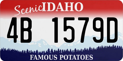 ID license plate 4B1579D