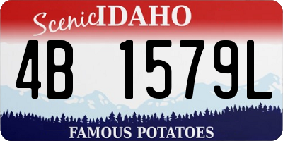 ID license plate 4B1579L