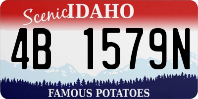 ID license plate 4B1579N