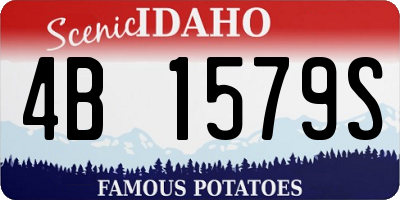 ID license plate 4B1579S