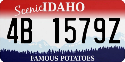 ID license plate 4B1579Z