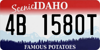 ID license plate 4B1580T