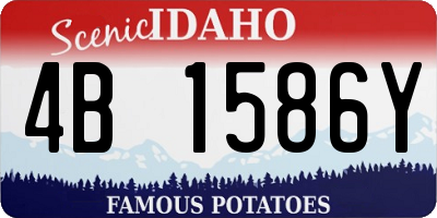 ID license plate 4B1586Y