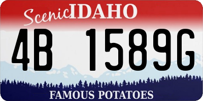 ID license plate 4B1589G