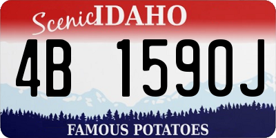 ID license plate 4B1590J