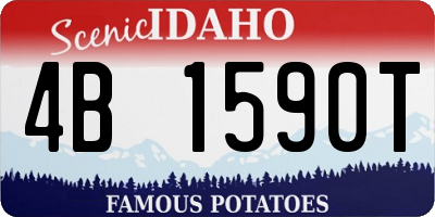 ID license plate 4B1590T