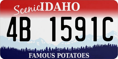 ID license plate 4B1591C