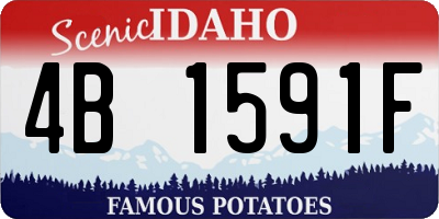ID license plate 4B1591F