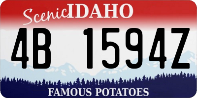 ID license plate 4B1594Z