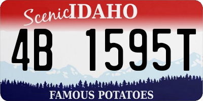 ID license plate 4B1595T