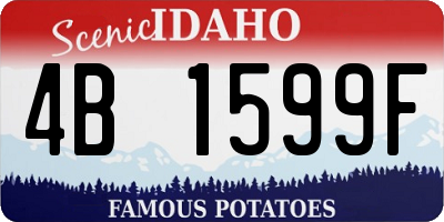 ID license plate 4B1599F