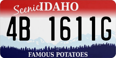 ID license plate 4B1611G