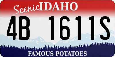 ID license plate 4B1611S