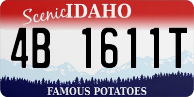 ID license plate 4B1611T