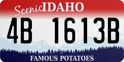 ID license plate 4B1613B